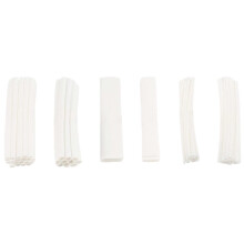100 pezzi di guaina termorestringente, colore: bianco