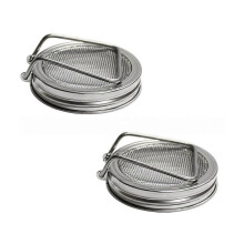2Pack Stainless Steel Sprouting Lids Set, Mason Jar Sprouting Lids for 86mm Wide Mouth Mason Fresh Sprouts At Home