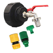 IBC-ulostulohana 3/4 tuuman IBC-sovitin S100x8 messinkinen IBC-palloulostuloventtiili hana ulostulo