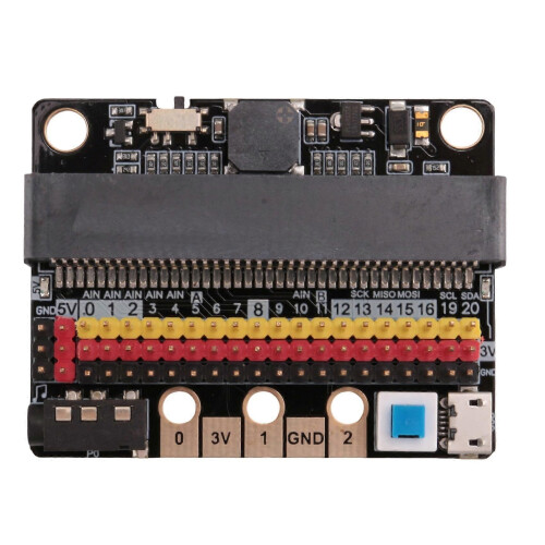 Micro-Bit Expansion Board IOBIT V2.0 Breakout Adapter Shield with Buzzer for BBC Micro:Bit Kids'S Python Graphics Programming