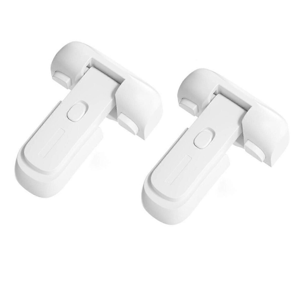 2Pcs Safe Fridge Lock, Child Proof Refrigerator Freezer Door Lock, Protect Refrigerators with Sealin