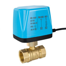 Normally Closed Motorized Ball Valve AC110V 2-Wire Brass Electric Solenoid Valve DN15 Replace Soleno