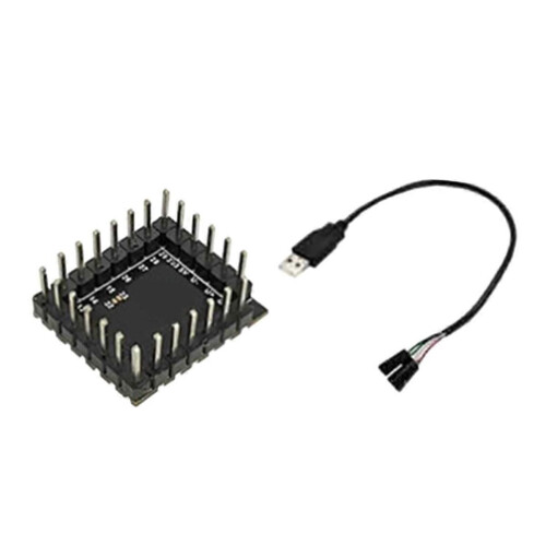 RP2350-Core-A for 2 Stamp Hole Development Board RP2350 Multifunction Dual Core Processor 1