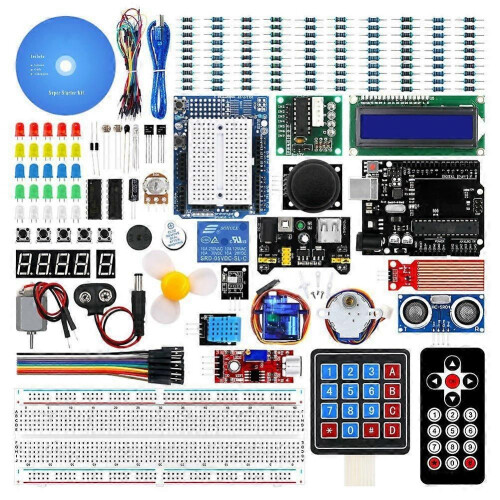Super Starter Learning Kit compatible UNO R3 Development Board Super Starter Kit RFID Upgrade Kit Tutorial Learning Kit