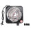 Ηλεκτρική εστία με έναν καυστήρα, 1500W, μαύρη και ανοξείδωτη πρίζα Eu 2