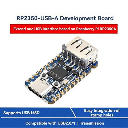 RP2350-USB-A RP2350A USB Mini Development Board 2Mb Flash Core Board Programmable USB Interface Dem 1