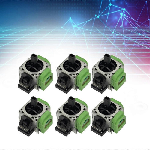 6PCS for Switch PRO Hall Electromagnetic Joystick Adjustable Electromagnetic IC Hall Thumbstick 3D A 2