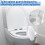 Protezione antispruzzo per WC compatibile con Directs Urine Disability Elevated Training, protezione 2