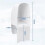 Protezione antispruzzo per WC compatibile con Directs Urine Disability Elevated Training, protezione 3