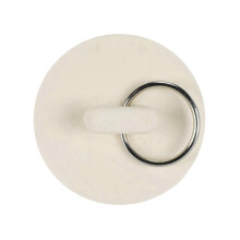 1 5/8in White rubber wash basin bathtub plug sink plug