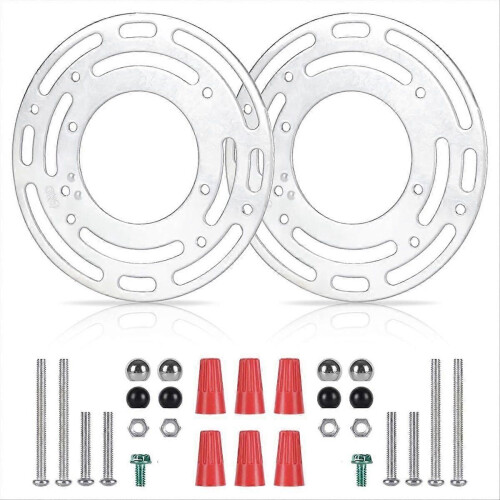 2 Pack Light Fixture Mounting Brackets, Ceiling Light Mounting Plate