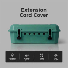 Outdoor Weatherproof Connection Box, Ip54 Water- Extension Cord Connection Box, Electrical Box to Protect Green