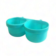 Automatic Feeder and Water Dispenser for Small Pets with Dual Slots and Adjustable Bowl