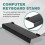 Acrylic Computer Keyboard Stand for Desk, Keyboard Riser Tilt Lift 4