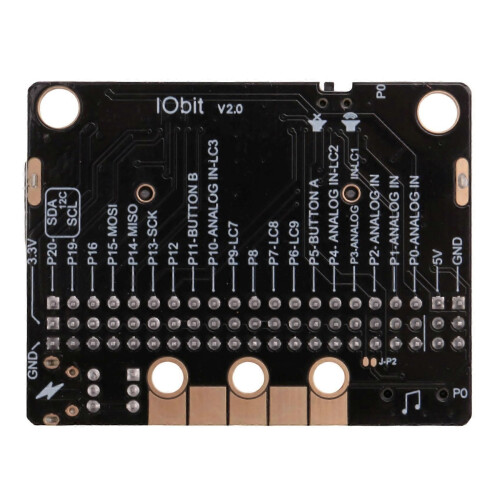 Micro-Bit Expansion Board IOBIT V2.0 Breakout Adapter Shield with Buzzer for BBC Micro:Bit Kids'S Python Graphics Programming 2