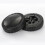 2 Pack 6 Inch Black BBQ Grill Wheels - Smooth Rolling Replacement Tires for Grills 4