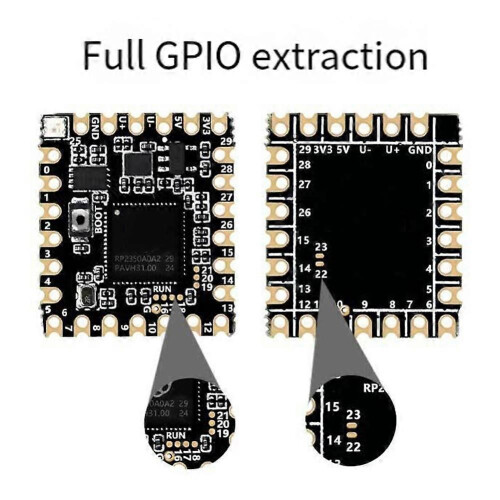 RP2350-Core-A for Raspberry Pi Pico 2 Stamp Hole Development Board RP2350 Multifunction Dual Core Processor 1
