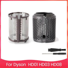 Hair Dryer Inner Filter + Outer Filter Cage Replacement for HD01 HD03 HD08 Models C