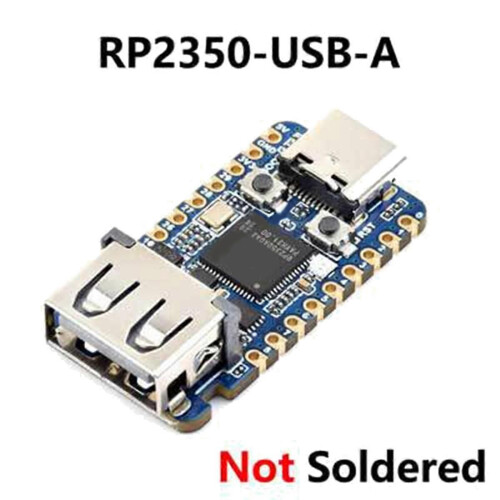 Waveshare RP2350A USB Mini Development Board compatible Raspberry Pi RP2350A Dual-Core & Dual-Architecture 1