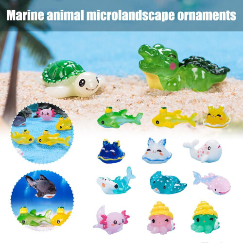 Miniaturas de animais com tema oceânico para jardim 2