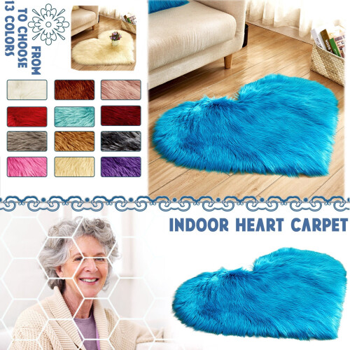 Εξοικονόμηση! Χαλιά iHPH7Wool από απομίμηση δέρματος προβάτου Faux Fu R αντιολισθητικά 2