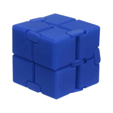 Fidget Cube Stress Relief Toy with Smooth Flip Action, Compact Pocket Size, Gift for Adults Blue