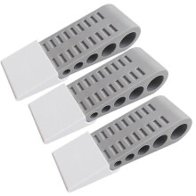 3er-Pack Türstopper für die Unterseite der Tür, Türstopperkeil aus Gummi mit Halterung, Türhalter zum