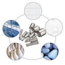 15Pcs Diamond Hole Saw Drill Bit Set Glass Ceramic Tile Saw Cutting Tool 6-50mm