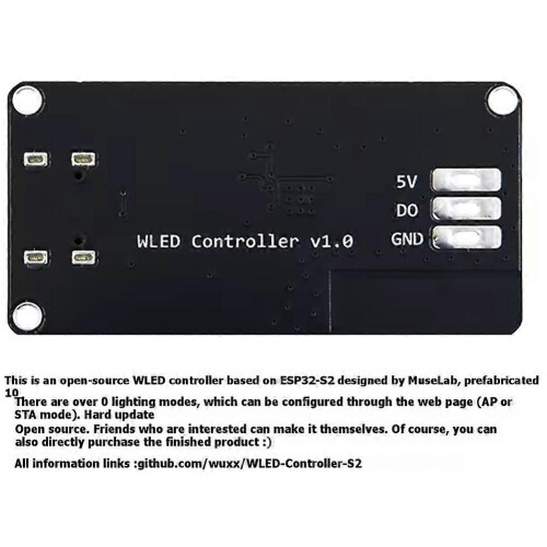 MuseLab Open-Source WLED Controller WS2812B Lichtstripcontroller RGB Full Color A 2