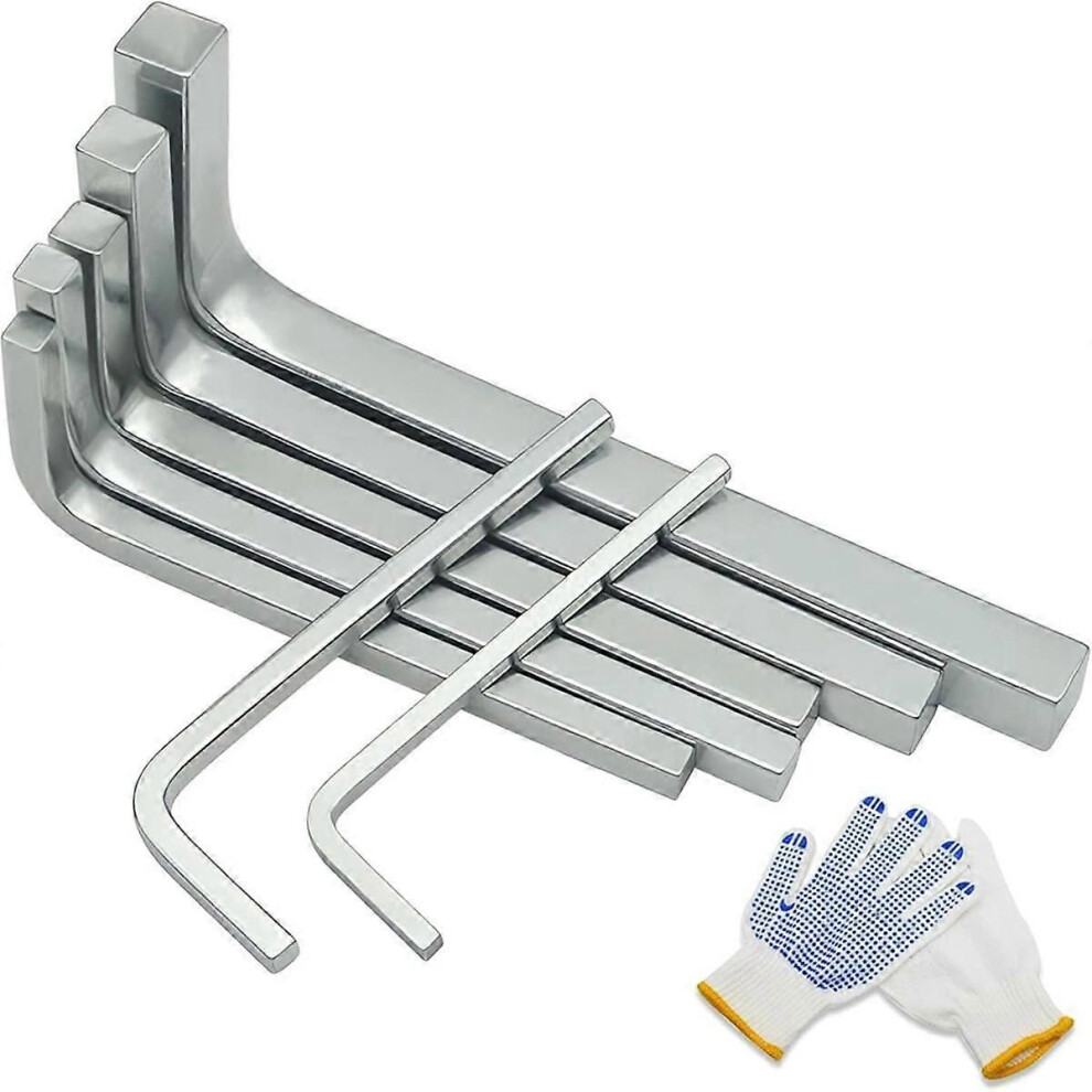 7Pcs Square Head Wrench Set L Shaped Square Key Kit Chromium Vanadium Steel Square Head Screwdriver 9319739708172