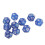 40pcs Polyhedral Dice Clear Numbers Waterproof Prevent Oxidation 12 Sided Dice Set for Game Teaching Blue 4