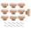 10Pcs Round Unfinished Wood Drawer Knobs 50mm Dia Wood Pulls 1