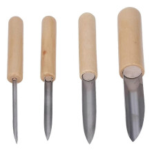 4 pezzi Tagliapasta per argilla, utensili per ceramica, tagliapasta per fori semicircolari in acciaio