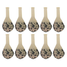 10Pcs Latex Transparent Balloon with Nnumber 40 Pattern for Birthday Party Wedding Anniversary Decoraterose gold sequin