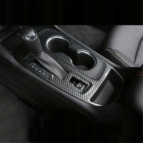 ABS Carbon Fiber Center Control Shift Cup Frame Panel Trim for 2017-2021 2