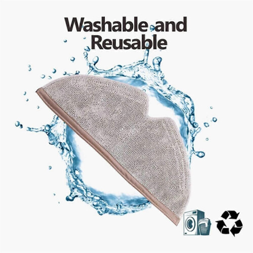 8PCS Replacement Spare Microfiber Mop Cloth Pad for Q8 S5 Max, Q5 Pro, E4, E5, S5, S6, S6 Pure MaxV 1
