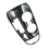 ABS Carbon Fiber Center Control Shift Cup Frame Panel Trim for 2017-2021 4