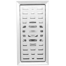 Large-Traffic Stainless Steel Bathroom Shower Square Floor Waste Grate Sanitary 20Cm X10Cm Floor Drain