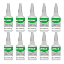 10X Uniglue Universal Strong Plastic Glue compatible Resin Ceramic Metal Glass