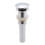 G1 1/4" Brass Bathroom Sink Pop-Up Drain Without Overflow (Silver Chrome) 3