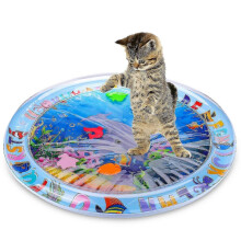 Water Sensory Playmat for Cats, Interactive Cat Kicker Toys for Bored Indoor Cats, Self Play Mat - GSLA