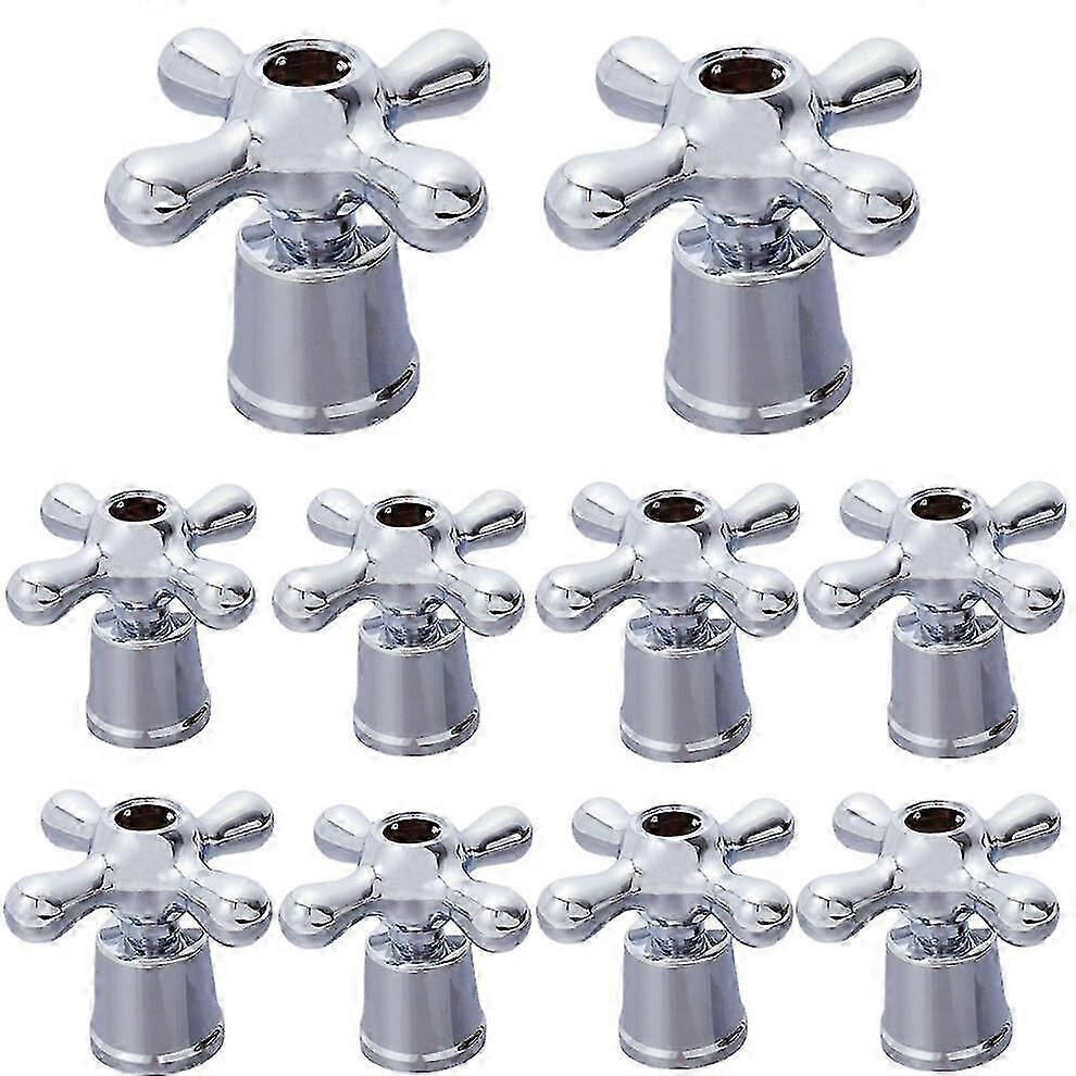 10Pcs Universal Faucet Knob Handle Replacement For Hot Cold Water Tap Switch Accessories 9319739703153