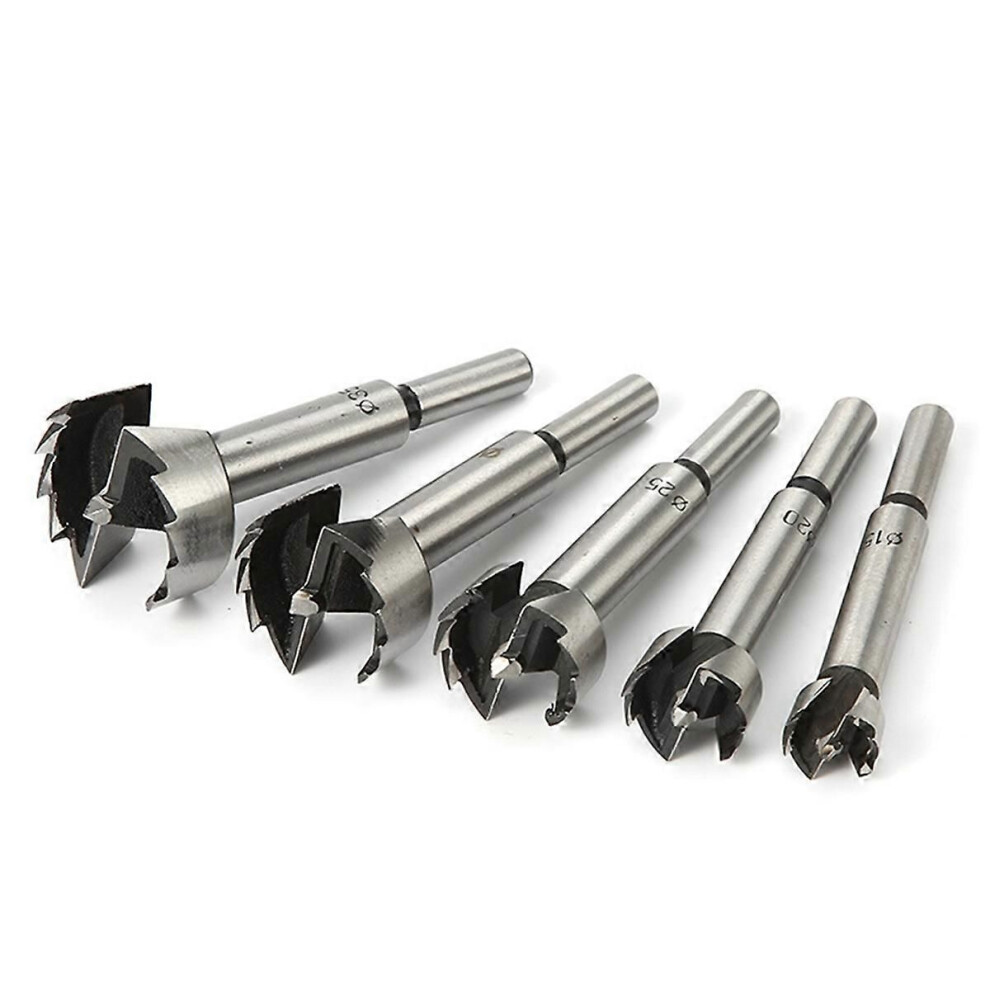 5Pcs 15-35Mm Forstner Woodworking Tools Hole Saw Hinge Boring Drill Bits Round Shank Steel Cutter Fo 9319739708257