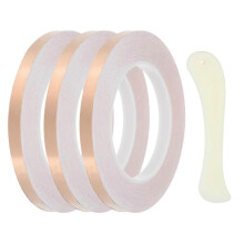 Nastro in lamina di rame da 36 iarde (3/8 di pollice), 3 rotoli di nastro in rame monofacciale