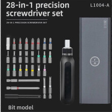 Set di cacciaviti a cricchetto 28 in 1, mini set di cacciaviti magnetici con custodia, compatibile con