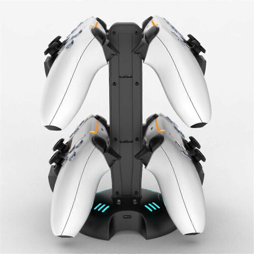Multiple Function Charging Stand for with Adjustable RGB Lighting Dual Charging Function 2