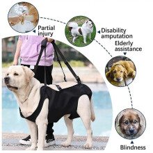 Pet Support Harness Puppy Rehabilitation Lift Vest Adjustable,L