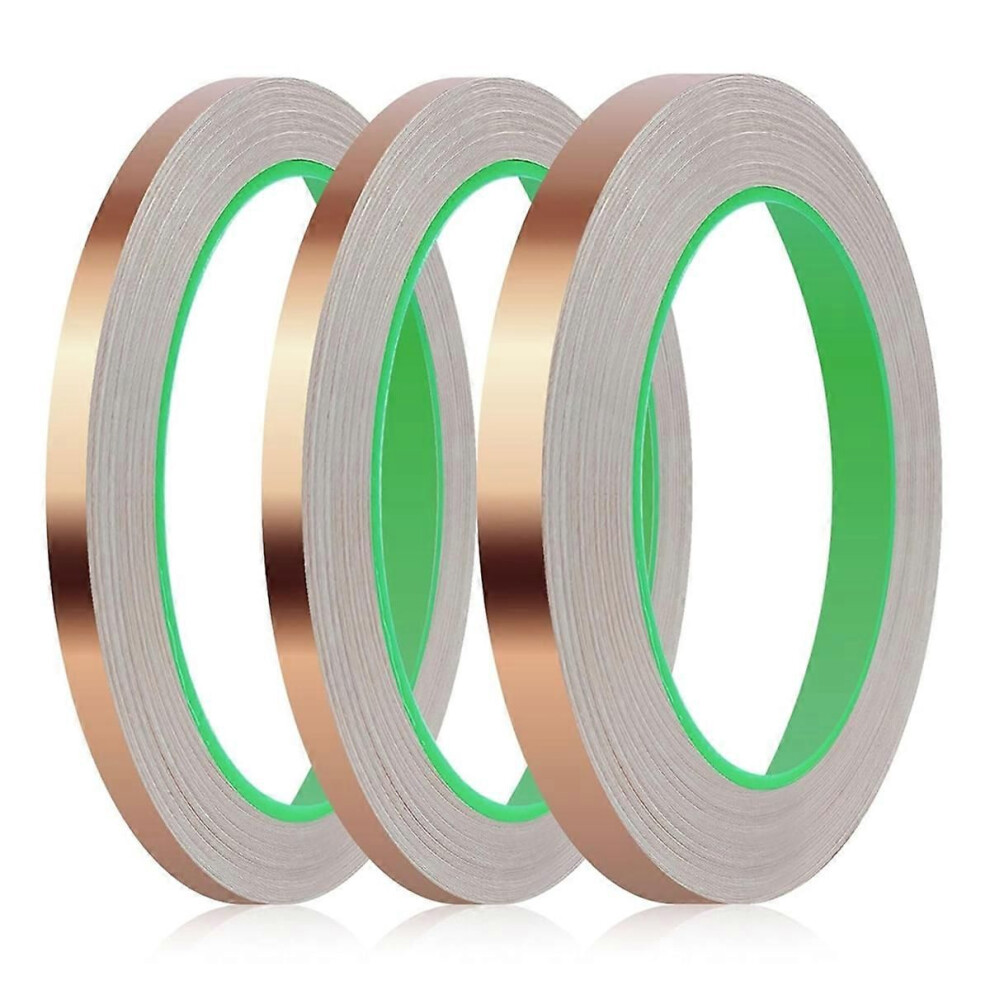 3Pack Copper Foil Tape,Double-Sided Conductive Copper Tape Adhesive 9319739713947