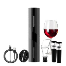 Electric Wine Opener: Automatic Wine Bottle Opener with Foil Cutter, Wine Pourer, Vacuum Stopper,for Home Kitchen Bar