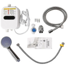 Podgrzewacz wody przepływowy prysznicowy 220 V 3500 W wtyczka EU Bateria łazienkowa - FFY